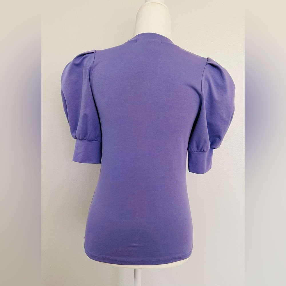 Storets Lavender Puff Sleeve Blouse - Picture 4 of 9